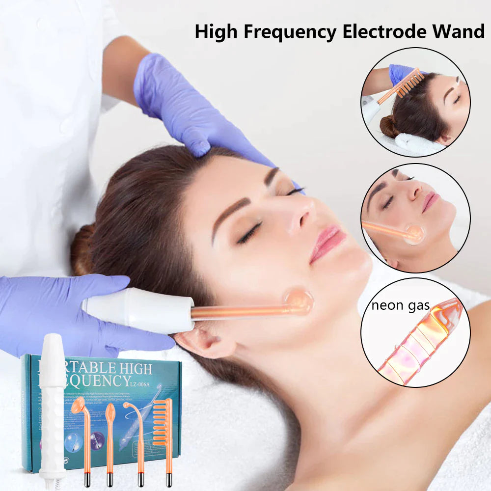 Innoderm 4In1 High Frequency Electrotherapy Glass Tube  Wand